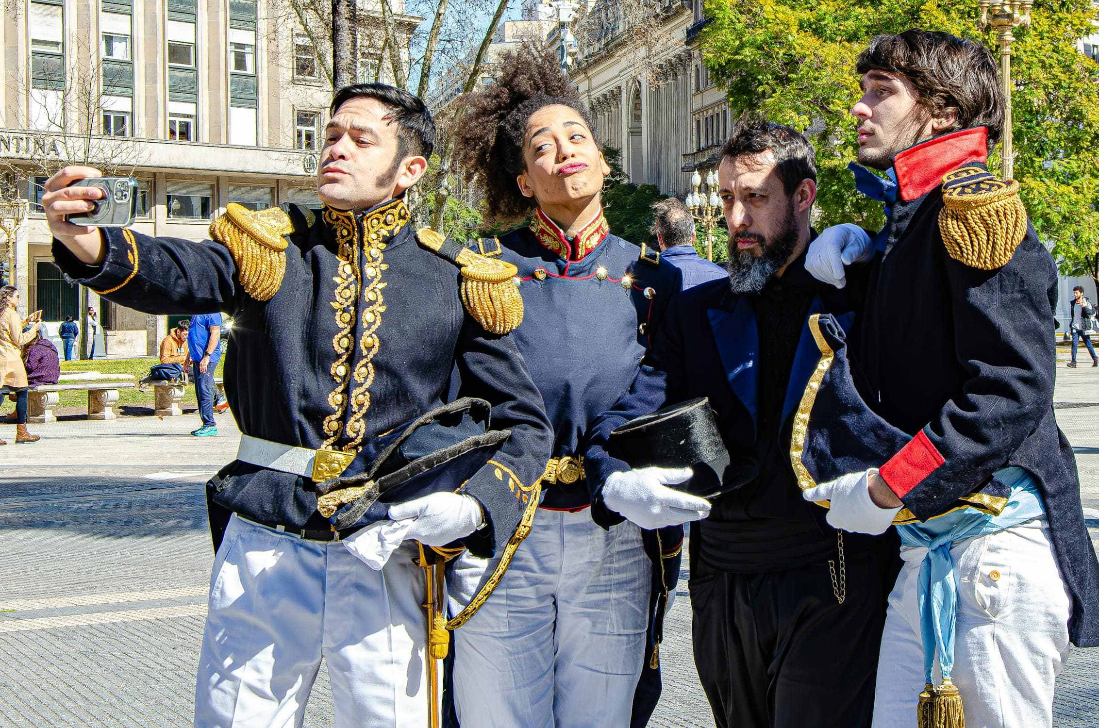 Group creating memories together